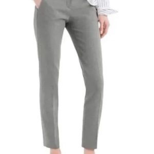 J.CREW Cameron grey slim crop pant in four-season